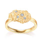 Gold Mine Series 18K Gold Diamond Ring