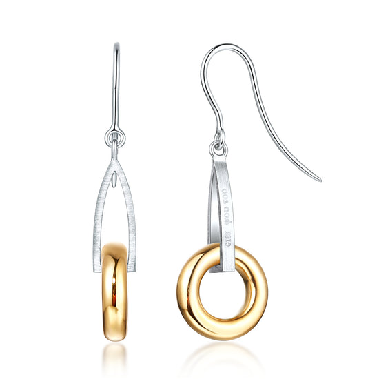 Balance Series 18K Gold Diamond Earrings