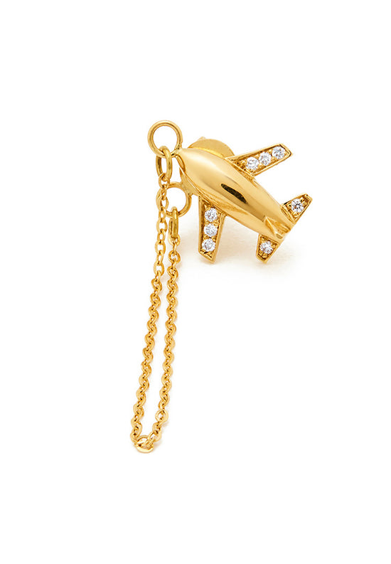 Airplane Series 18K Gold Earrings